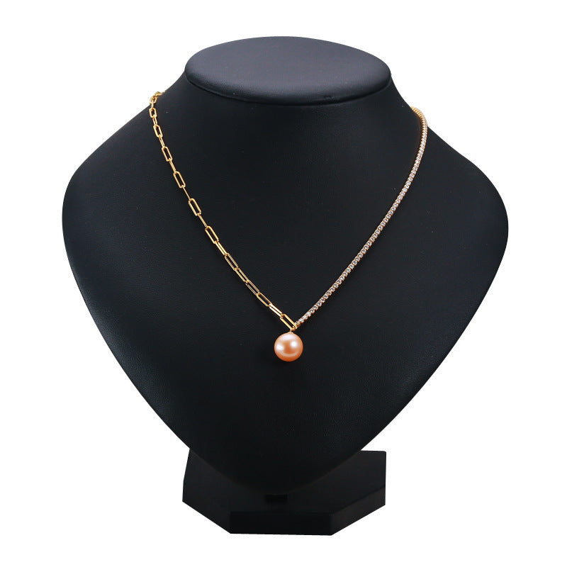 Perfect Circle Simple Pearl Necklace