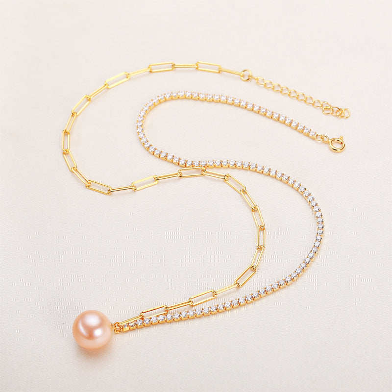 Perfect Circle Simple Pearl Necklace