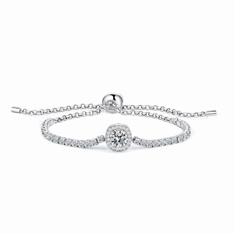 S925 Sterling Silver Moissanite Bracelet