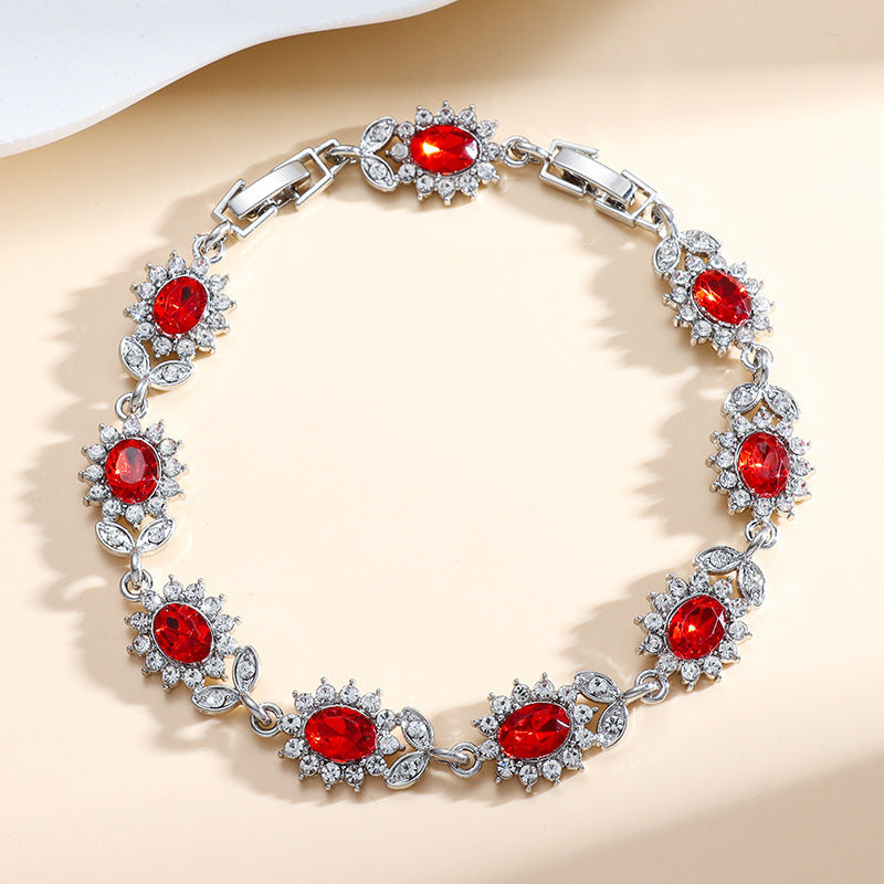 Zircon Inlay Women’s Trendy Bracelet