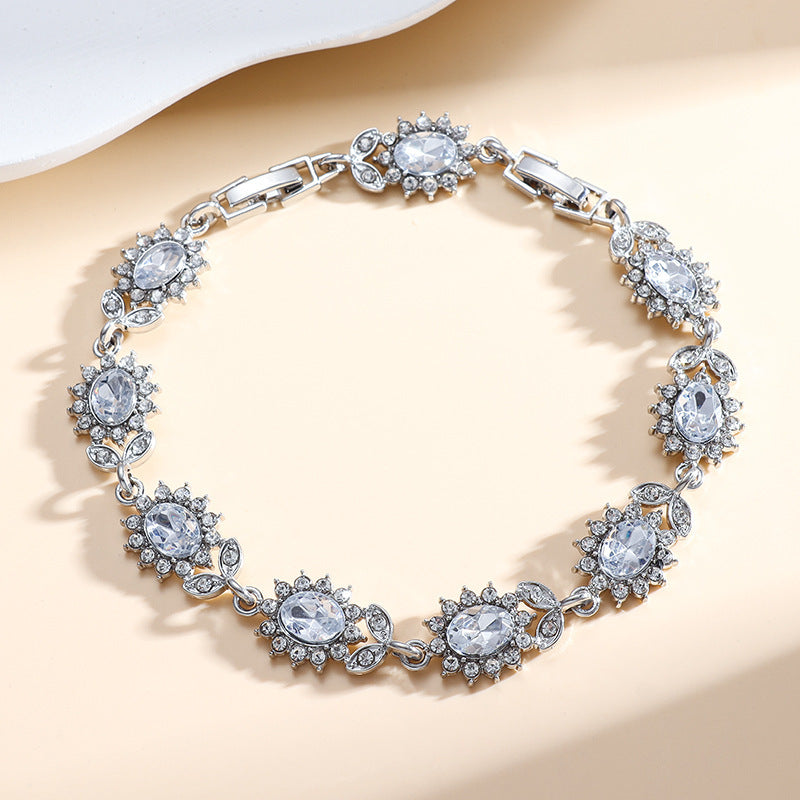 Zircon Inlay Women’s Trendy Bracelet