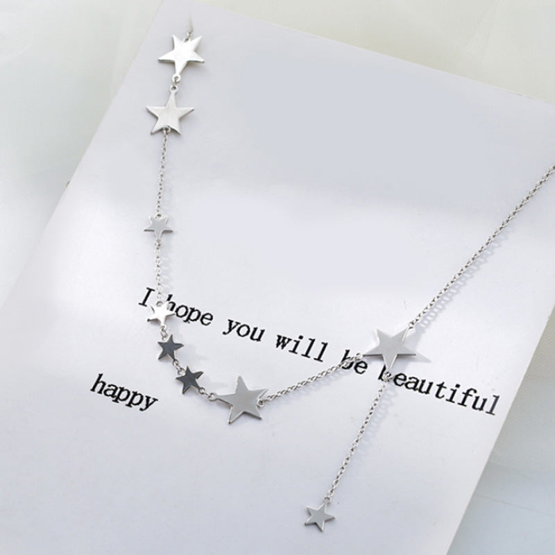 Delicate Star Pendant Short Clavicle Necklace
