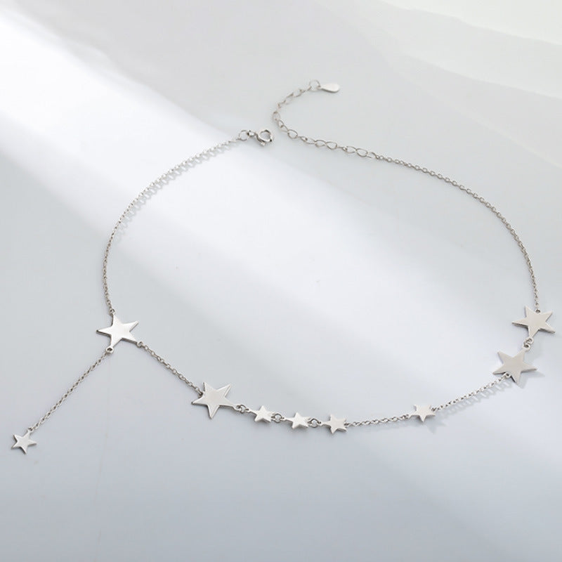 Delicate Star Pendant Short Clavicle Necklace