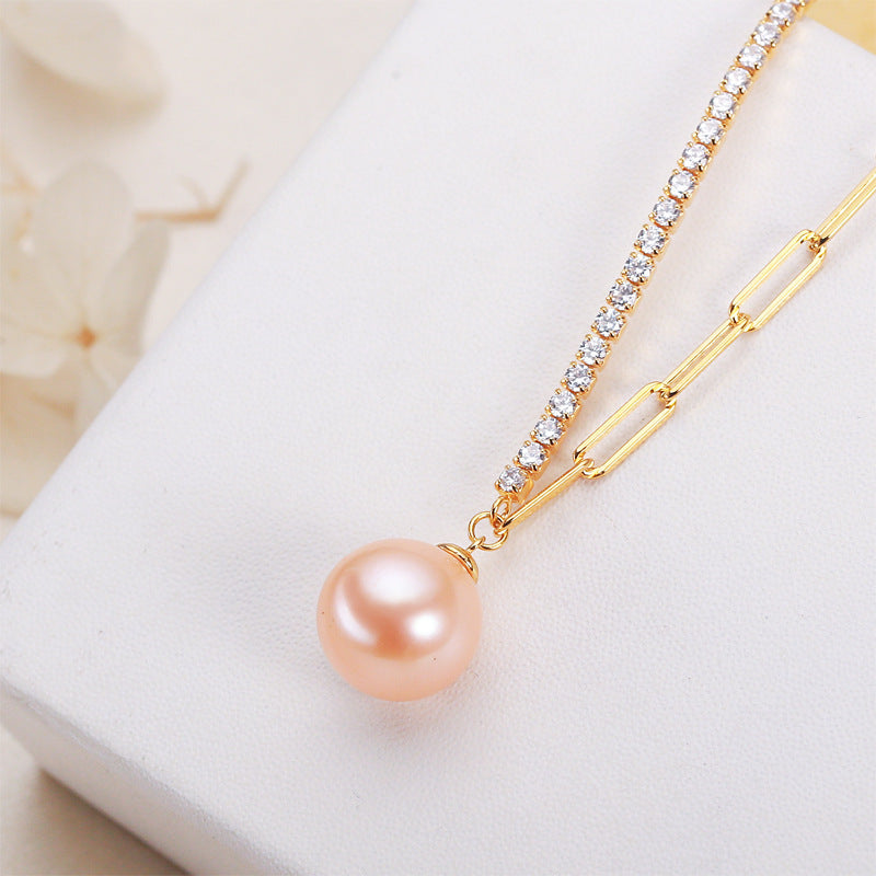 Perfect Circle Simple Pearl Necklace