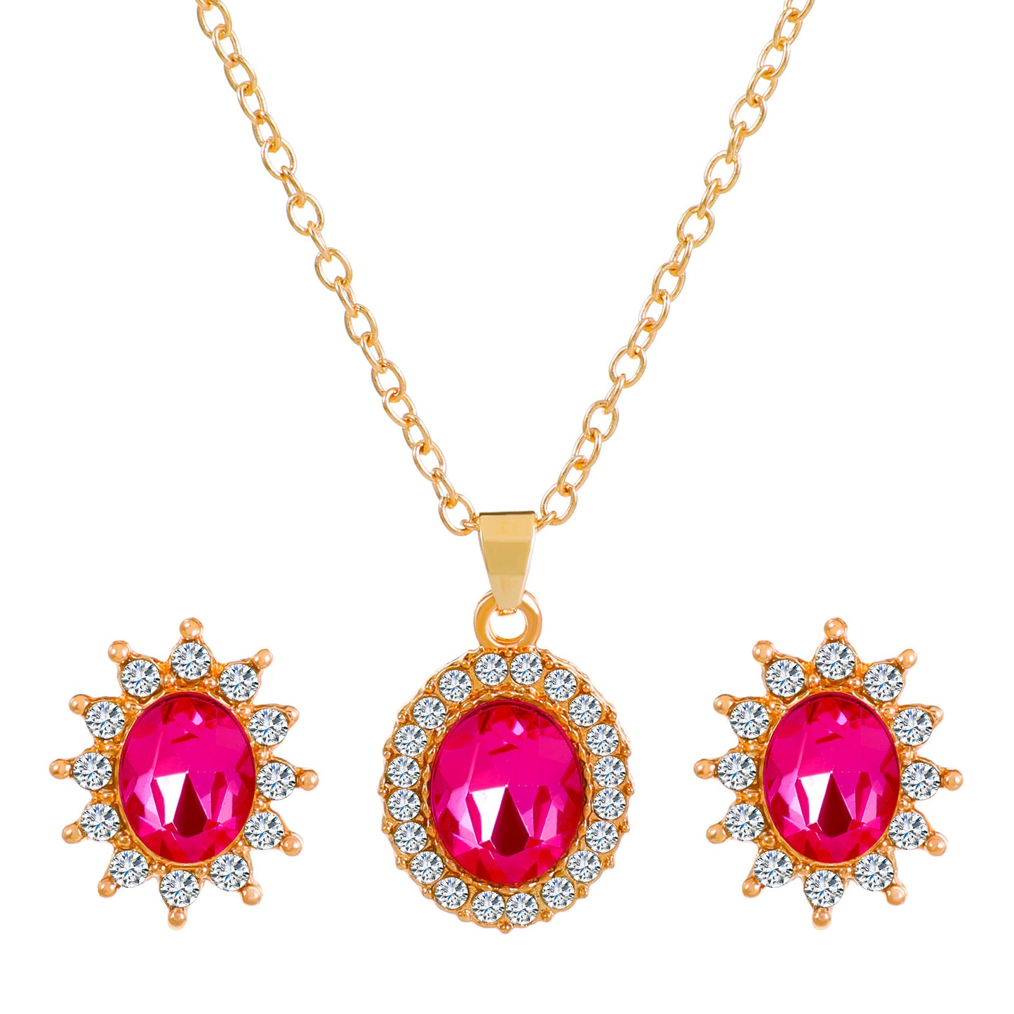 SUNFLOWER Necklace  And Earrings Set