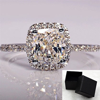 Trendy White Gold Bridal & Engagement Ring