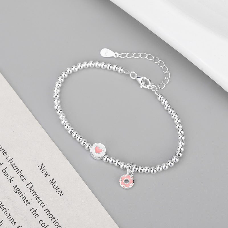 Cute Heart Donut Bracelet