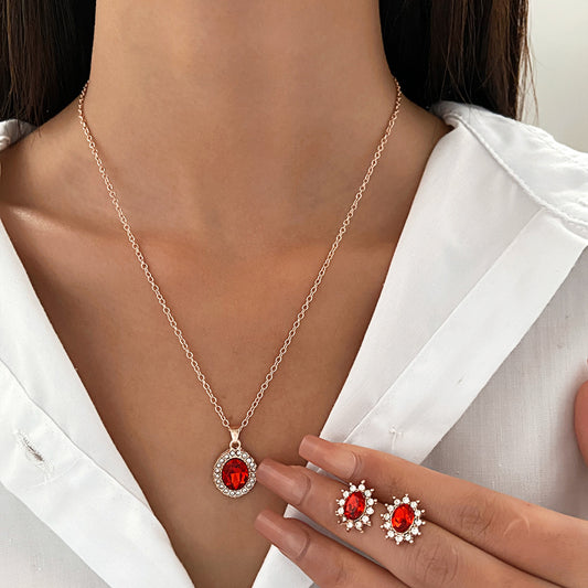 SUNFLOWER Necklace  And Earrings Set