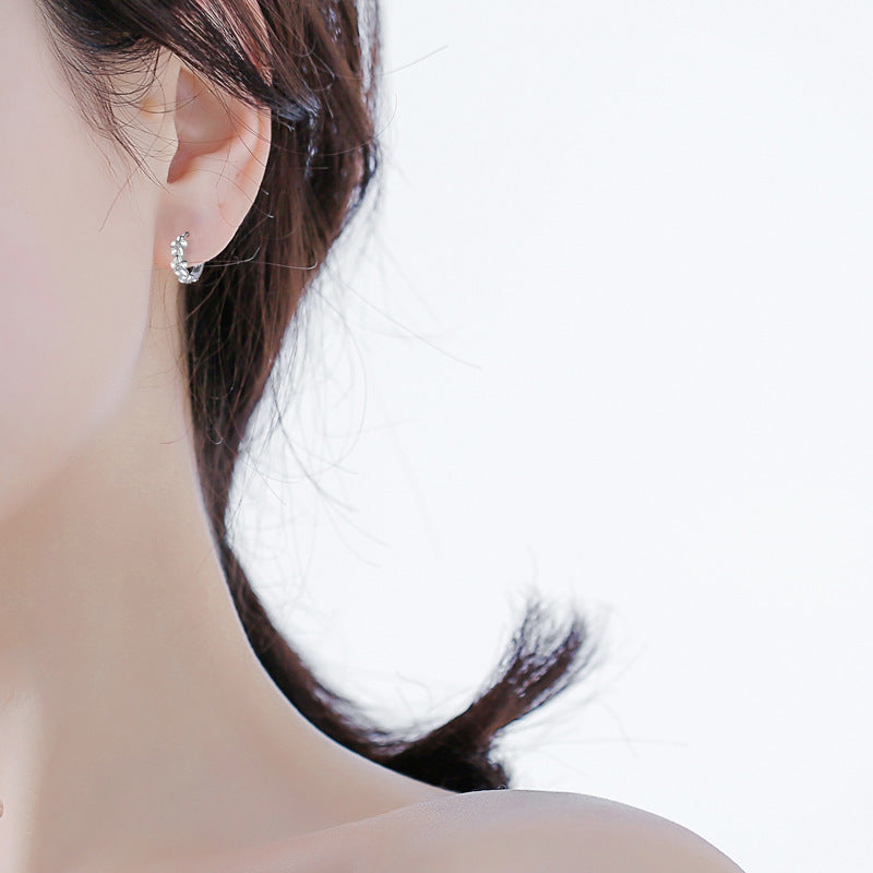 S925 Silver Flower Earrings