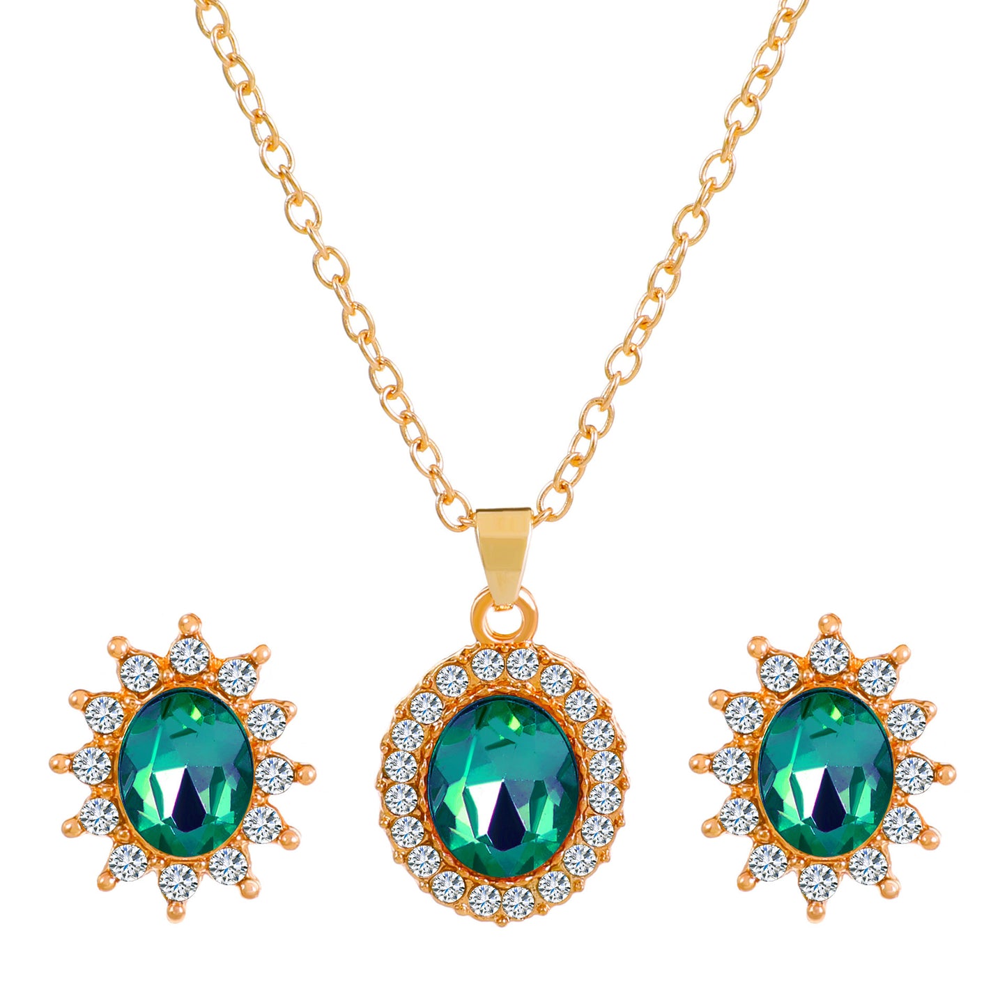 SUNFLOWER Necklace  And Earrings Set