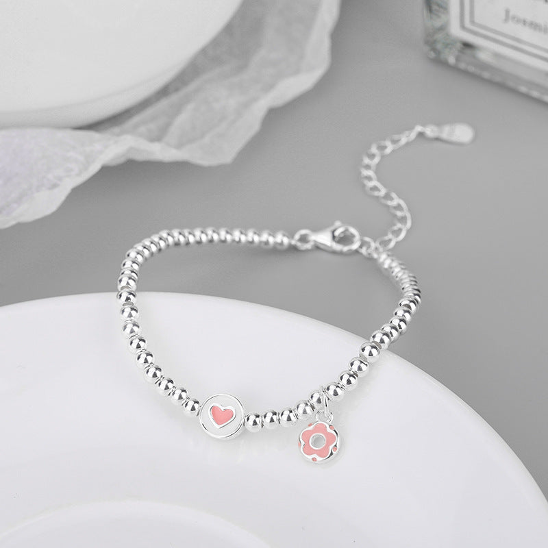 Cute Heart Donut Bracelet