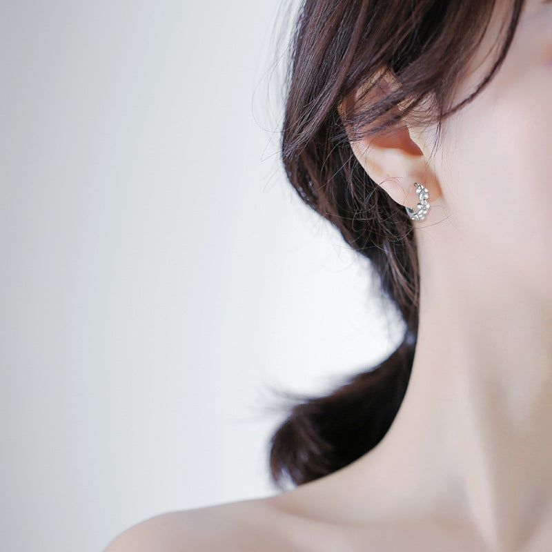S925 Silver Flower Earrings