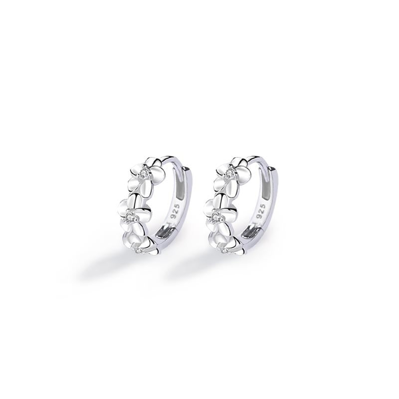 S925 Silver Flower Earrings