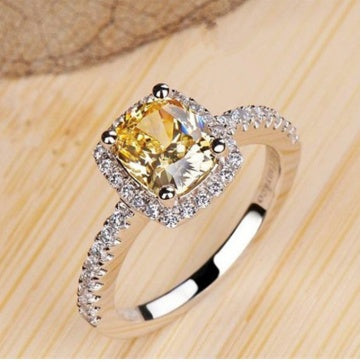 Trendy White Gold Bridal & Engagement Ring
