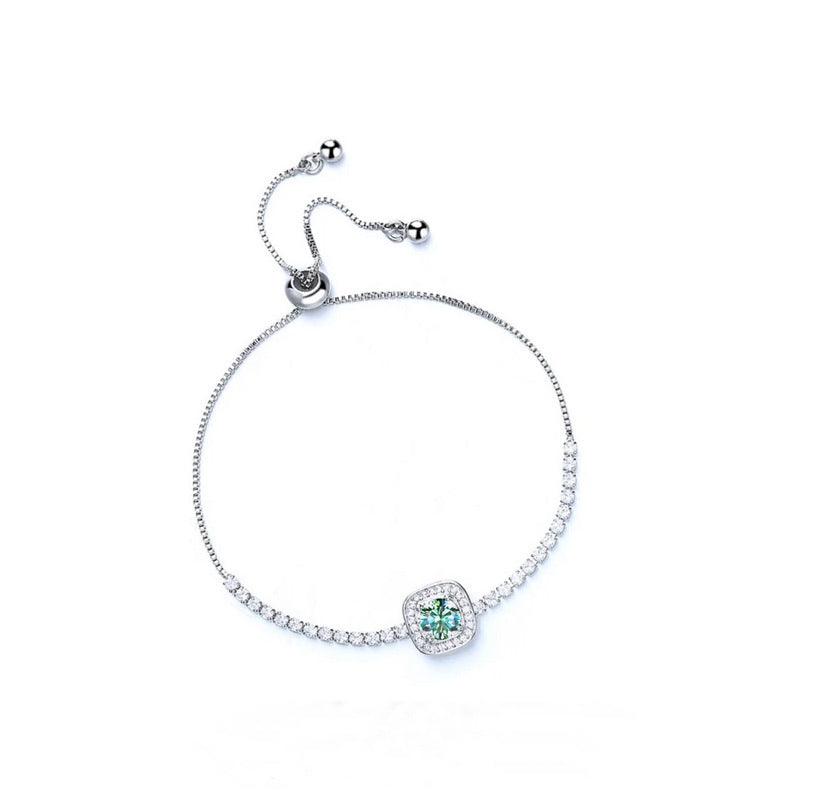 S925 Sterling Silver Moissanite Bracelet