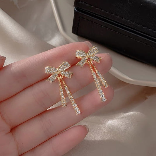 Charming Fairy Bow Stud Earrings – Unique Design