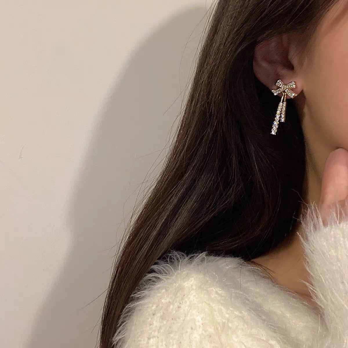 Charming Fairy Bow Stud Earrings – Unique Design