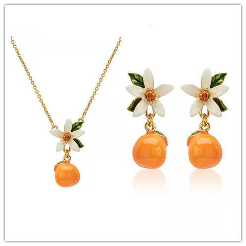 Trendy Citrus Gardenia Earrings