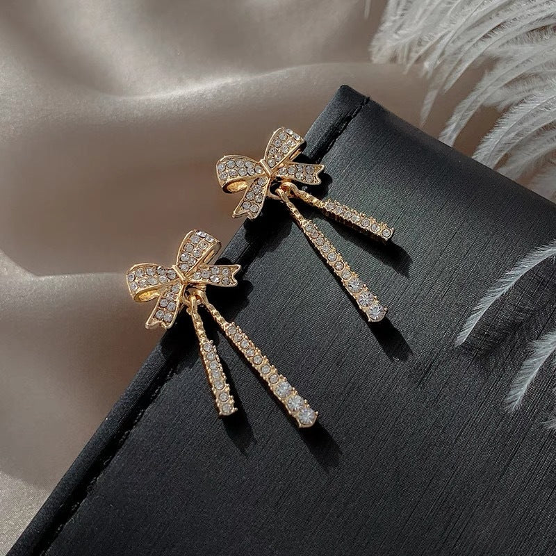 Charming Fairy Bow Stud Earrings – Unique Design