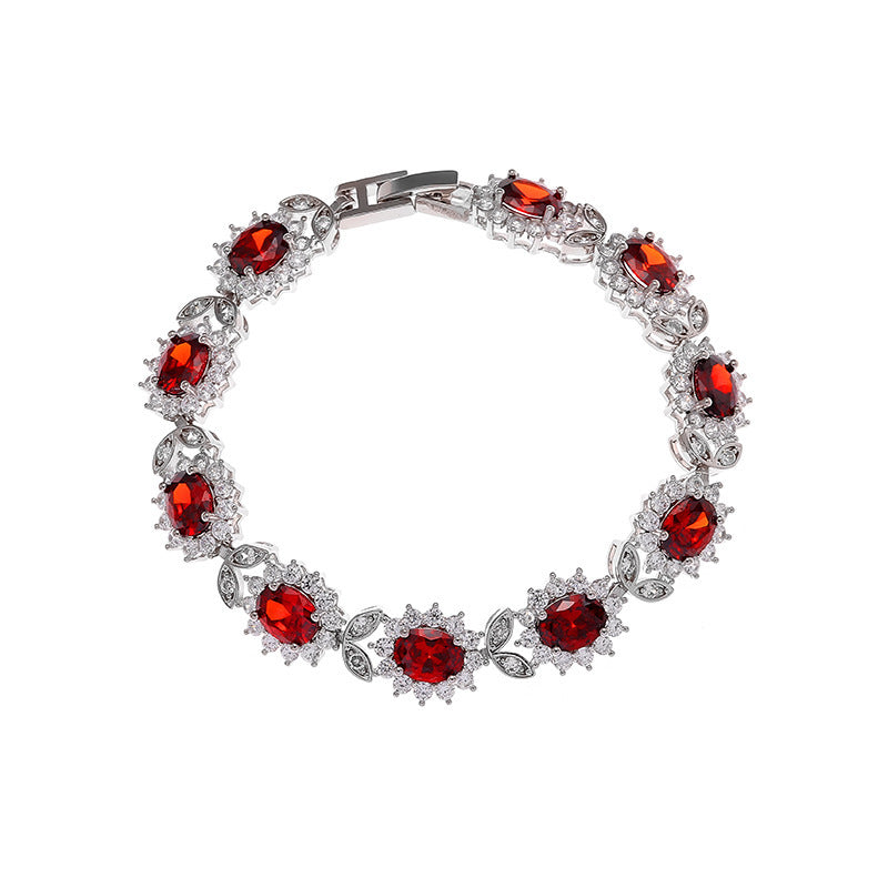 Zircon Inlay Women’s Trendy Bracelet
