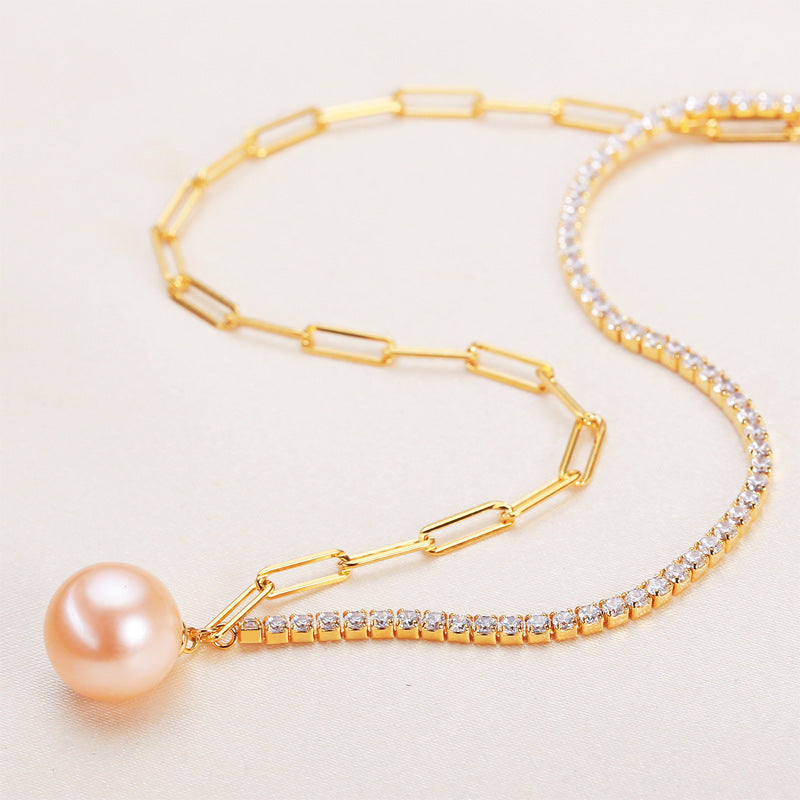 Perfect Circle Simple Pearl Necklace