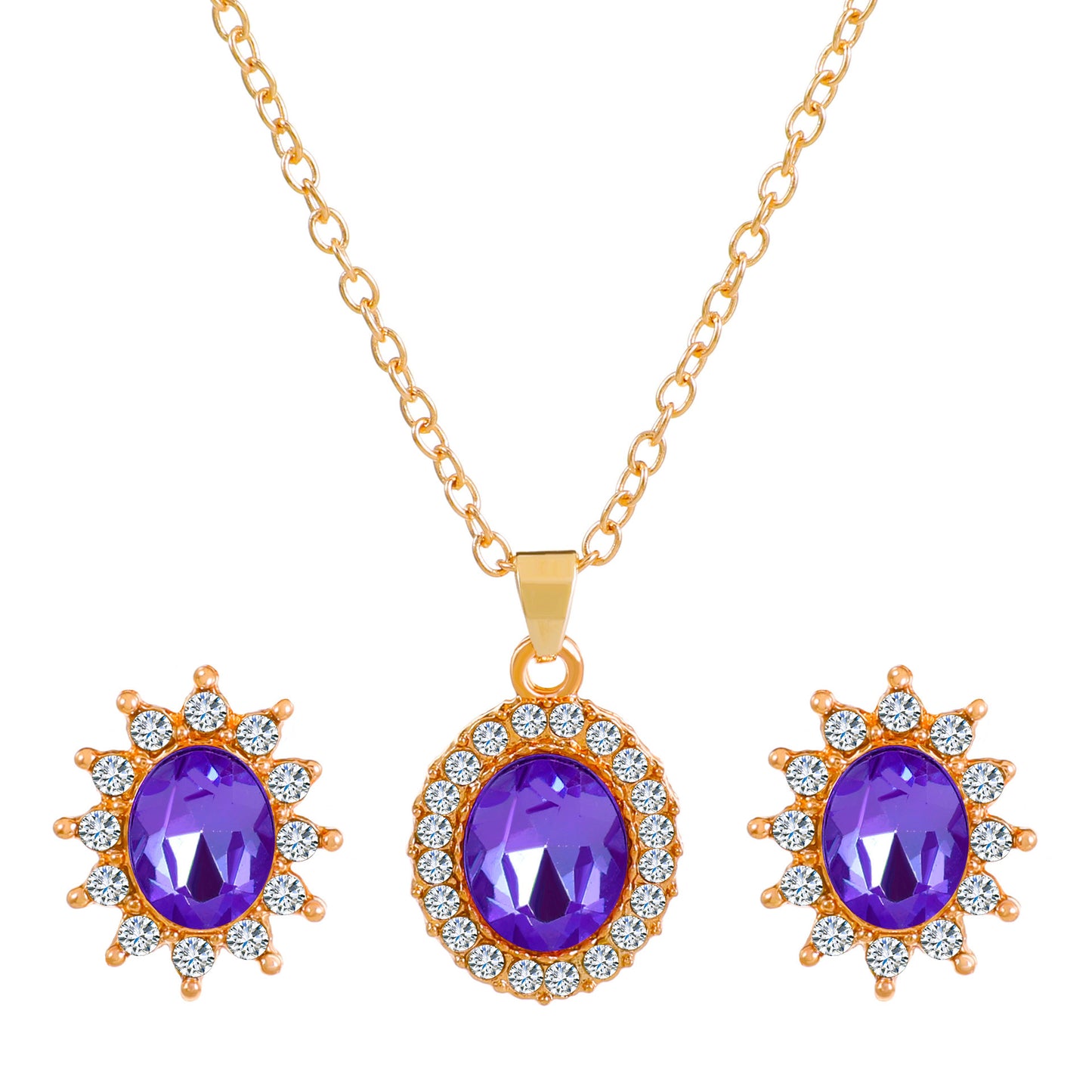 SUNFLOWER Necklace  And Earrings Set