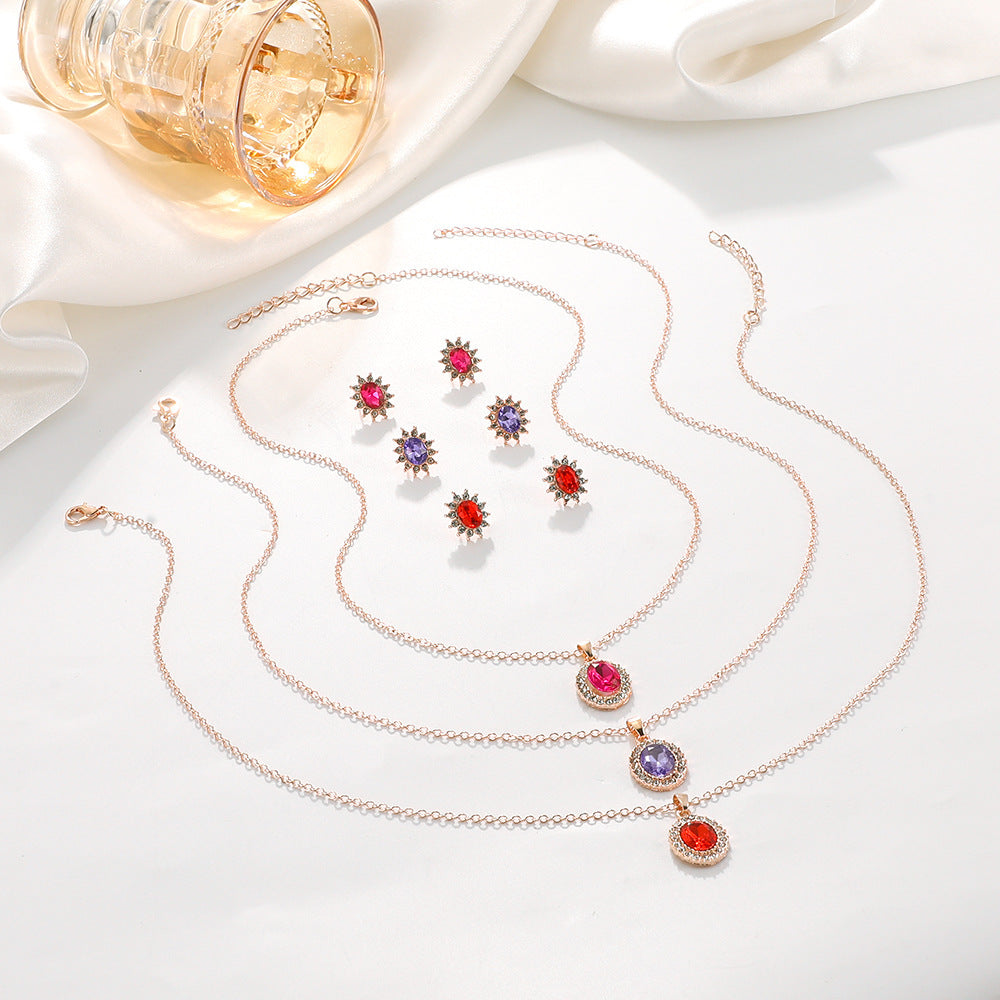 SUNFLOWER Necklace  And Earrings Set