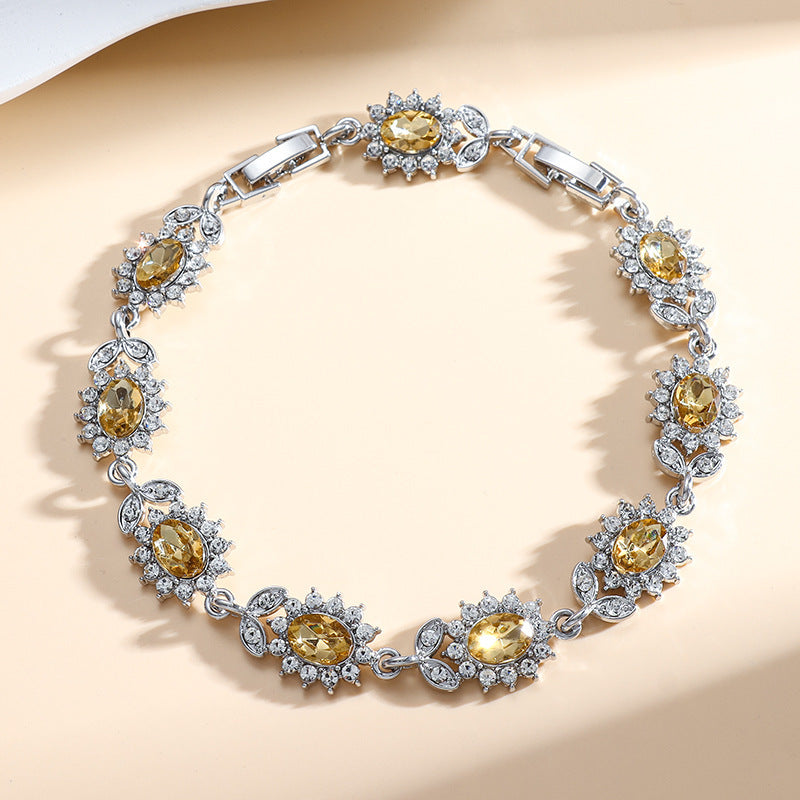 Zircon Inlay Women’s Trendy Bracelet
