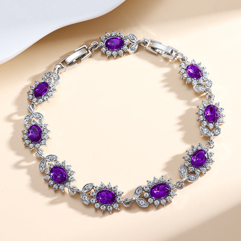 Zircon Inlay Women’s Trendy Bracelet