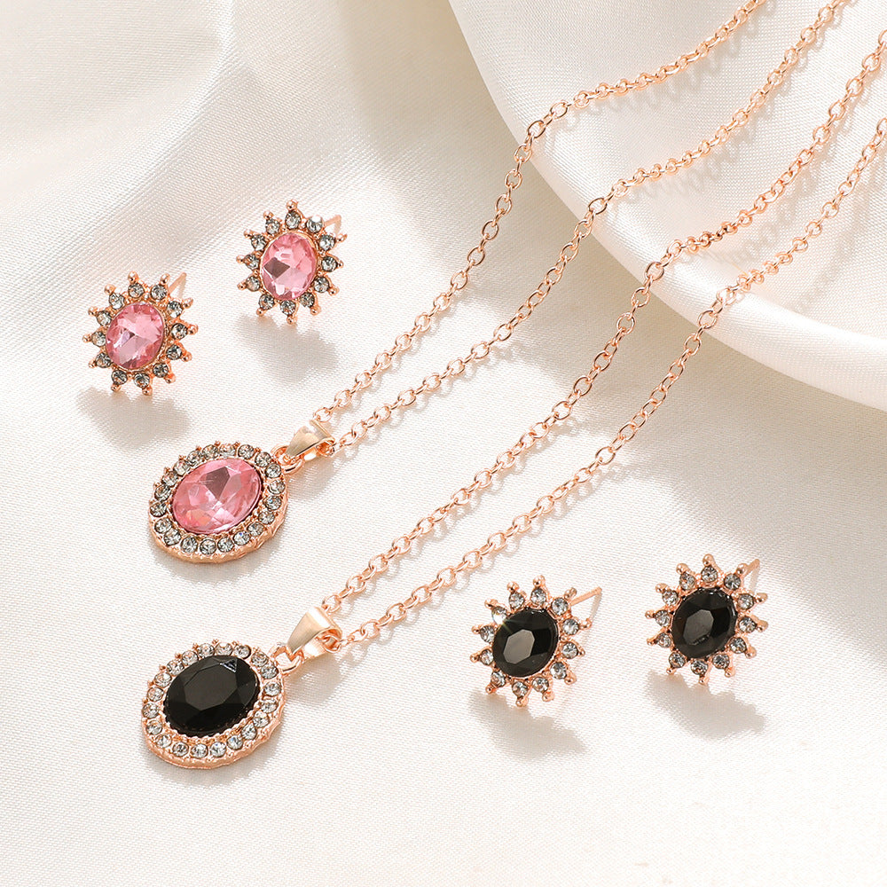 SUNFLOWER Necklace  And Earrings Set