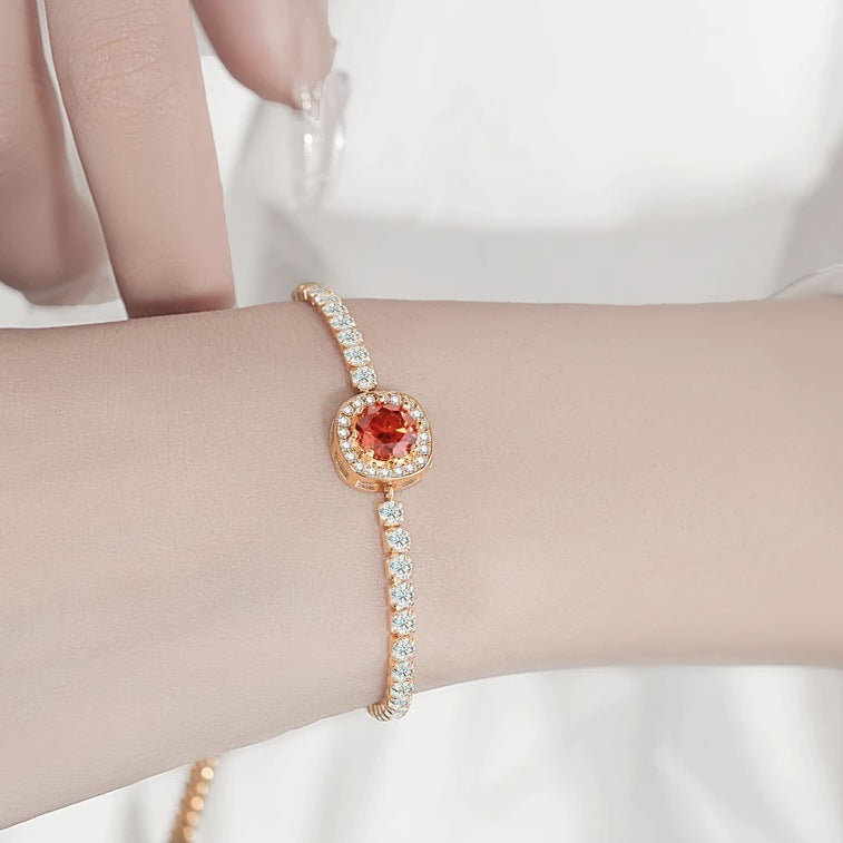S925 Sterling Silver Moissanite Bracelet