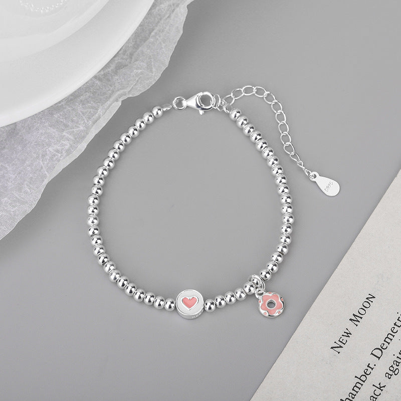Cute Heart Donut Bracelet