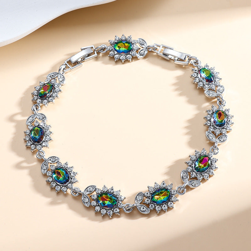 Zircon Inlay Women’s Trendy Bracelet
