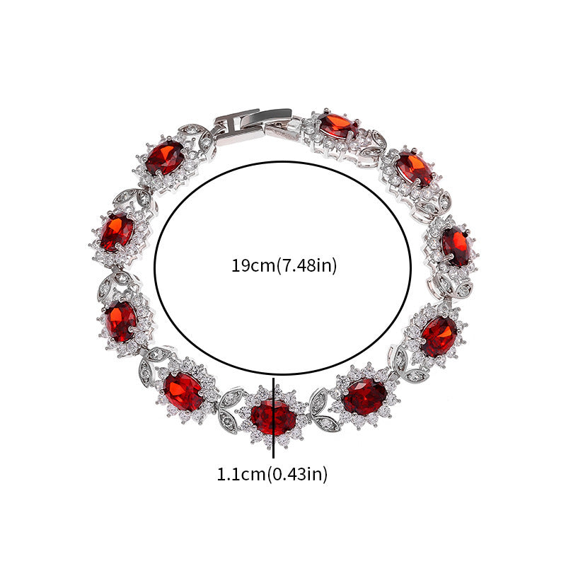 Zircon Inlay Women’s Trendy Bracelet