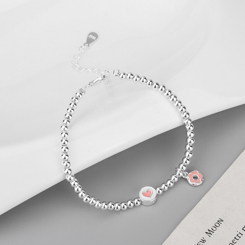 Cute Heart Donut Bracelet