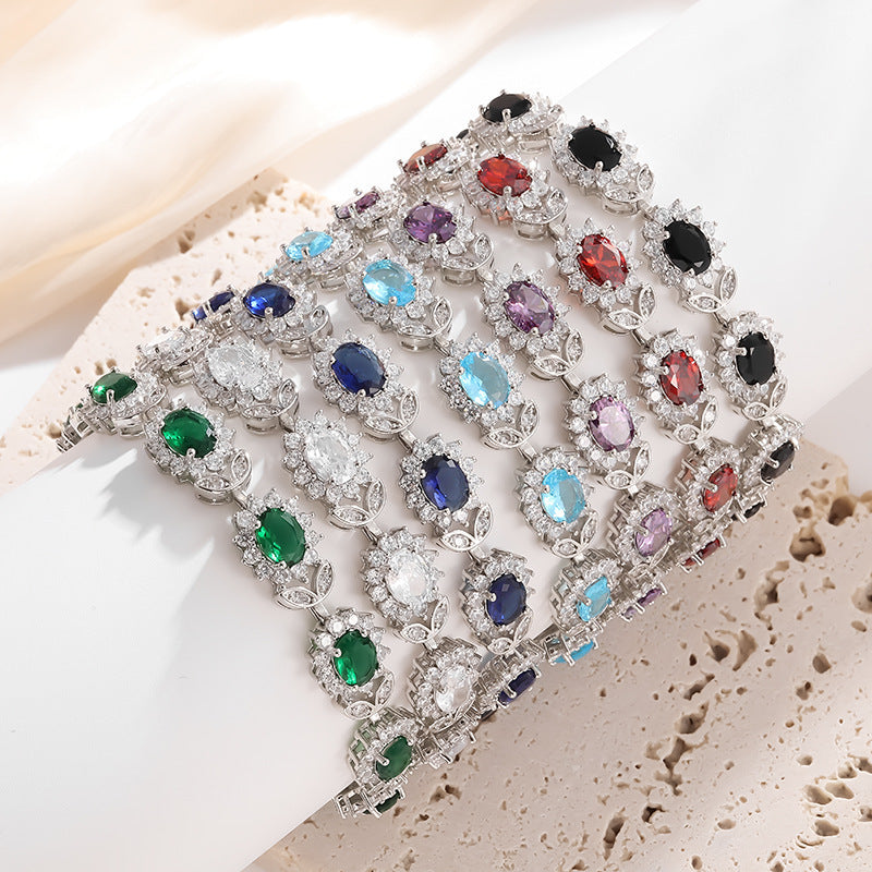 Zircon Inlay Women’s Trendy Bracelet