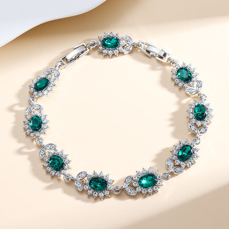 Zircon Inlay Women’s Trendy Bracelet