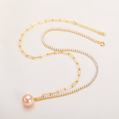 Perfect Circle Simple Pearl Necklace