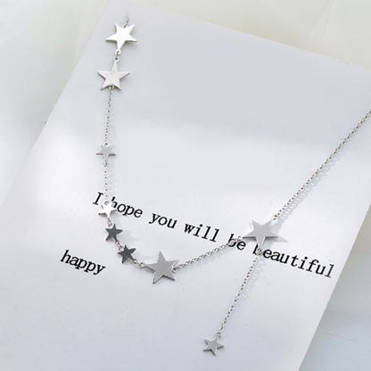 Delicate Star Pendant Short Clavicle Necklace