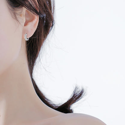 S925 Silver Flower Earrings