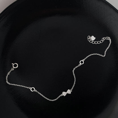 Women's Niche Design 925 Sterling Silver Bow Bracelet