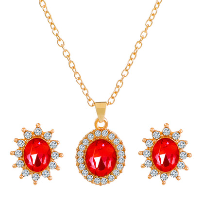 SUNFLOWER Necklace  And Earrings Set