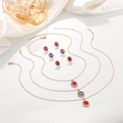 SUNFLOWER Necklace  And Earrings Set