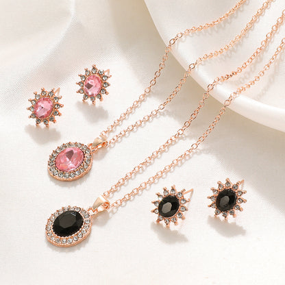 SUNFLOWER Necklace  And Earrings Set