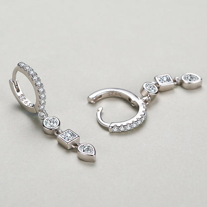 Trendy Geometric Zircon Earrings