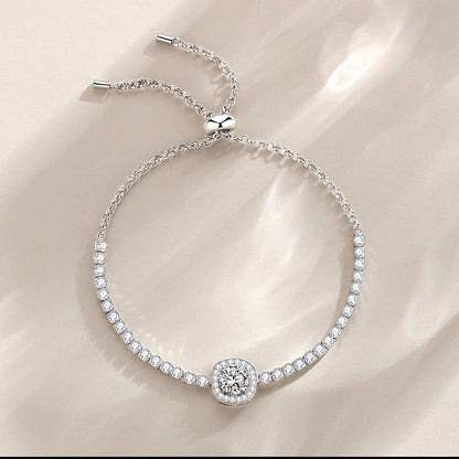 S925 Sterling Silver Moissanite Bracelet
