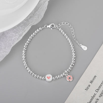 Cute Heart Donut Bracelet
